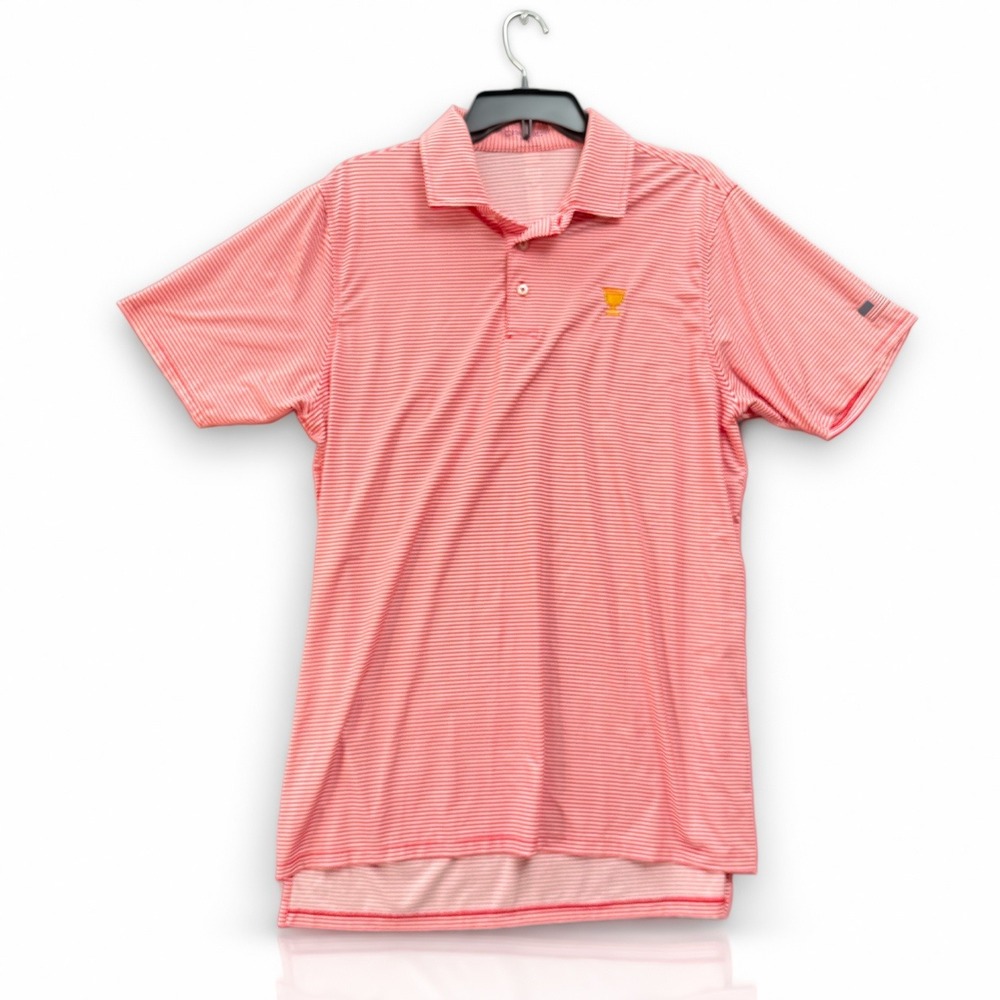 B Draddy Sport Ryder Cup Golf Polo Mens M Medium Red White Stripe USA
